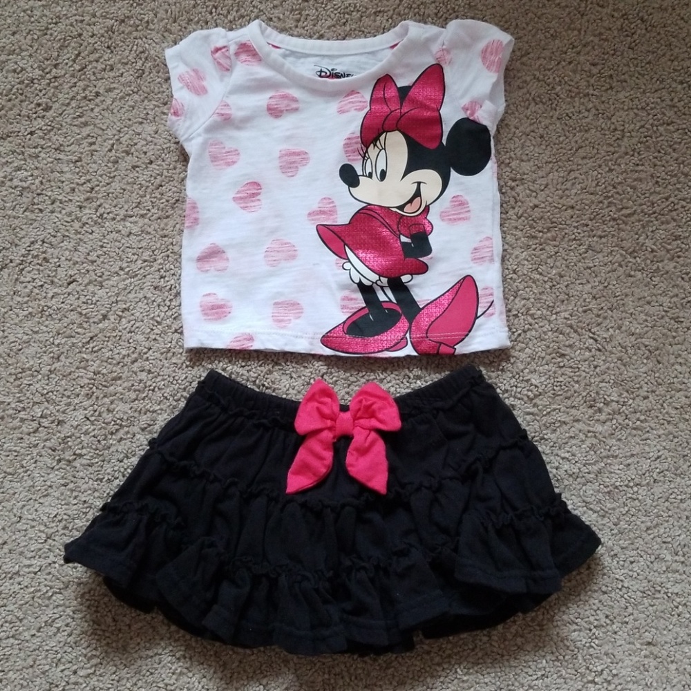 2 pc Minnie Mouse Outfit